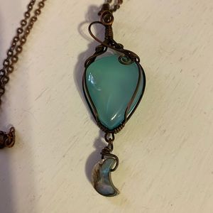 New hand wired stone set in copper